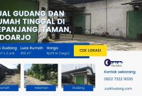 Jual Gudang dan Rumah Tinggal di Sepanjang, Taman, Sidoarjo - The EdGe
