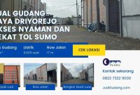 Jual Gudang Raya Driyorejo Akses Nyaman dan Dekat Tol Sumo - The EdGe