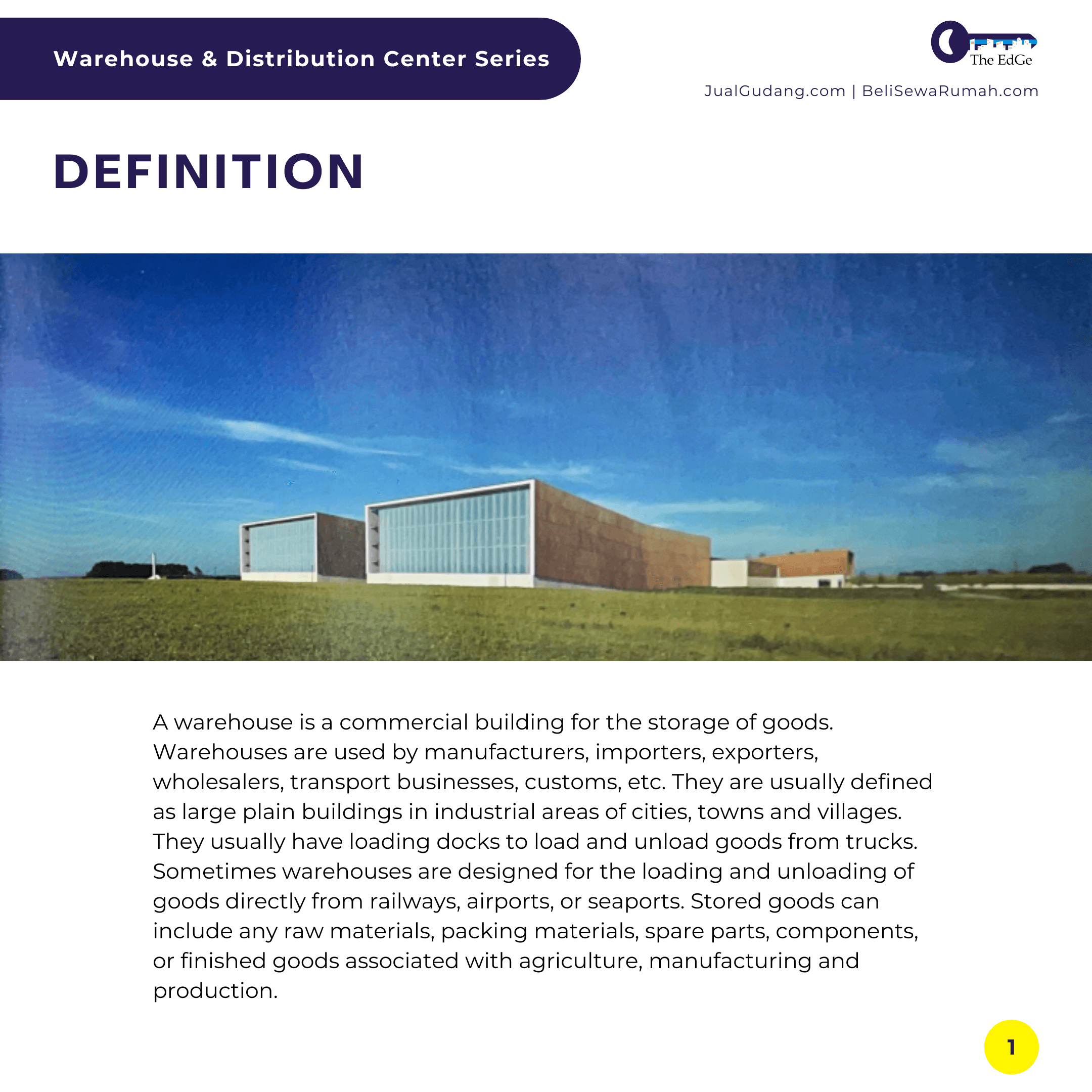 Warehouse & Distribution Center Series 1 - Definition - The EdGe